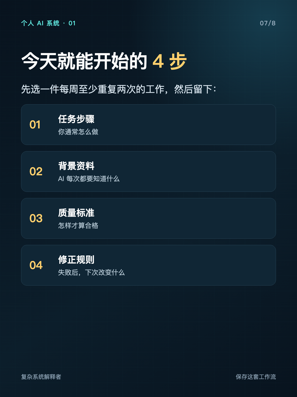第 7 页四步清单